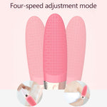 CNaier AE-8381 Household Waterproof Vibration Silicone Electric Massage Bath Body Brush