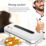 Household Commercial Food Vacuum Plastic Packaging Machine Sealer Closer Machine, EU Plug, Food EU Plug (Black), Food EU Plug (White)