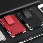 Slim Wallet Money Clip Credit Card Holder, Random Color, X-11