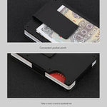 Slim Wallet Money Clip Credit Card Holder, Random Color, X-11