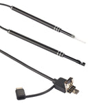i96 3 in 1 USB Ear Scope Inspection HD 0.3MP Camera Visual Ear Spoon for OTG Android Phones & PC & MacBook, 1.85m Length Cable, 3 in 1 Black  0.3MP
