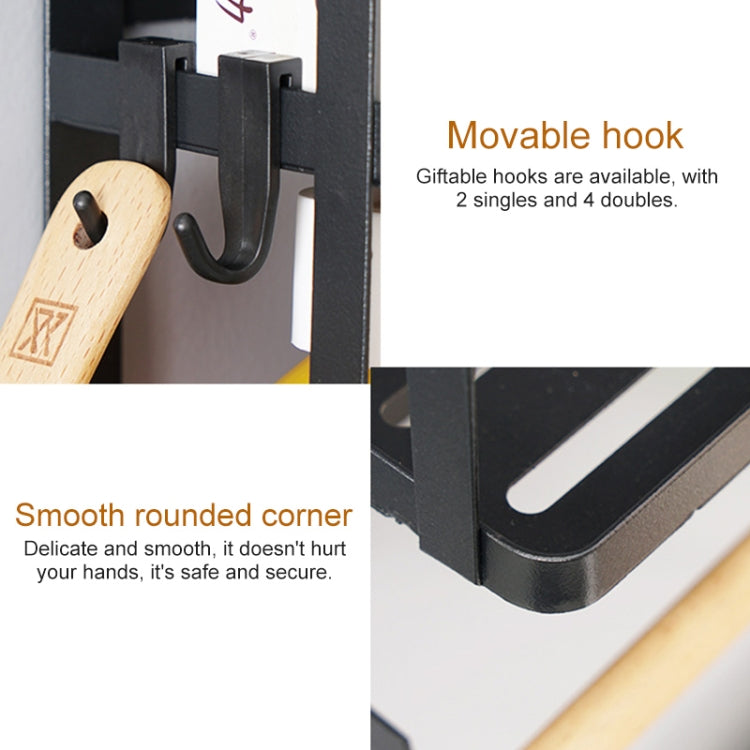 Kitchen Double Layers Magnetic Refrigerator Rack Storage Holder, Double Layers