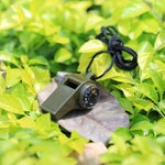 3 in 1 Outdoor Mini Multi-function Portable Handheld Lifesaving Whistle Compass Thermometer, H3-1