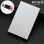 Antimagnetic Stainless Steel PU Business Card Holder Credit Card Case, Size: 10*6.2*0.8cm