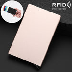 Antimagnetic Stainless Steel PU Business Card Holder Credit Card Case, Size: 10*6.2*0.8cm