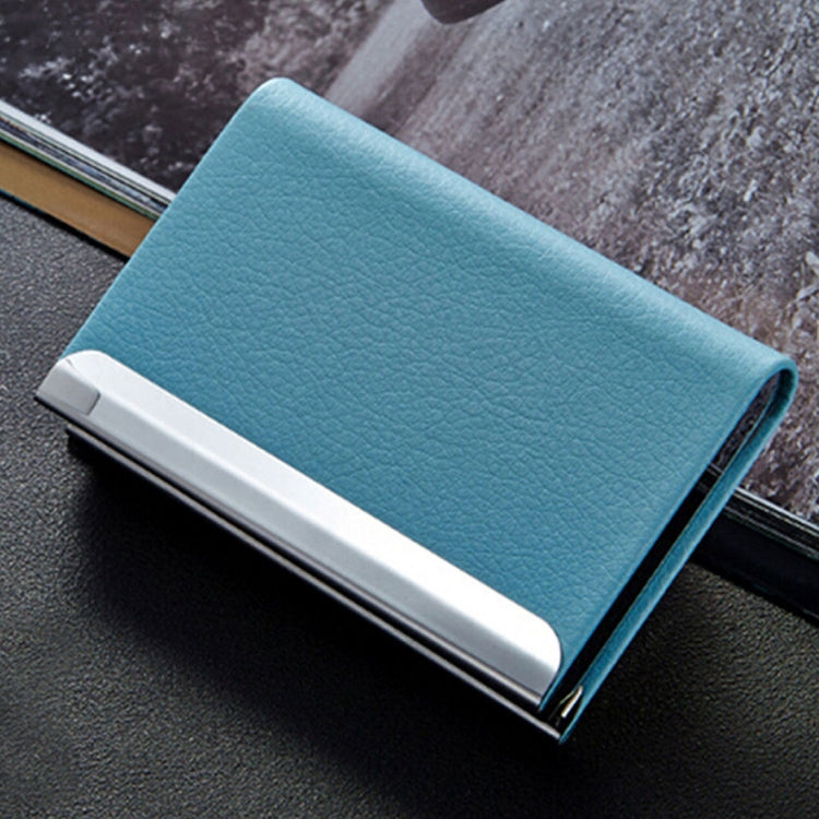 Lichi texture Business Card Holder Credit Card ID Case Holder