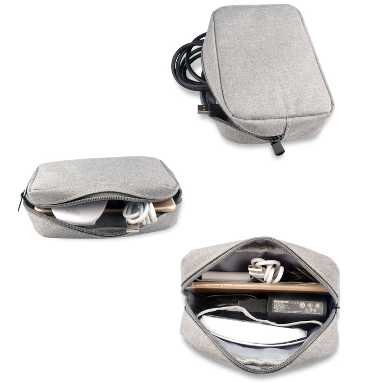 Simple Multi-functional Digital Device Travel Storage Bag for Phones, Power Bank, U-disk, Earphones, Data Cable and etc, Small Size: 16*11*5cm, Size: 16*11*5cm Grey, Size: 16*11*5cm Blue, DY01 16x11x5cm, Size: 16*11*5cm Black, Size: 16*11*5cm Pink