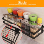 50cm Kitchen Punch-free Wall Mount Seasoning Storage Rack, 50cm