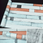 Wood Stone Creative 3D Stone Brick Decoration Wallpaper Stickers Bedroom Living Room Wall Waterproof Wallpaper Roll, Size: 45 x 1000cm, Wood stone