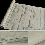 Qingyun Stone Creative 3D Stone Brick Decoration Wallpaper Stickers Bedroom Living Room Wall Waterproof Wallpaper Roll, Size: 45 x 1000cm, Qingyun Stone