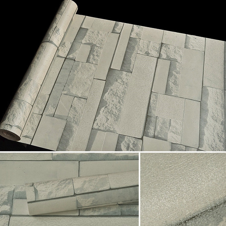 Qingyun Stone Creative 3D Stone Brick Decoration Wallpaper Stickers Bedroom Living Room Wall Waterproof Wallpaper Roll, Size: 45 x 1000cm, Qingyun Stone