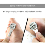 8 in 1 Dead Hard Skin Callus Remover Scraper Pedicure Rasp Tools Portable Cuticle Pusher Nail Foot Care Tool, 8 in 1