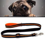 Pet Dogs Nylon Night Reflective Breathable Handheld Traction Lead Leash, Size: M, Adjustable Range: 2.5*(100-140cm), Size: M, Adjustable Range: 2.5*(100-140cm)