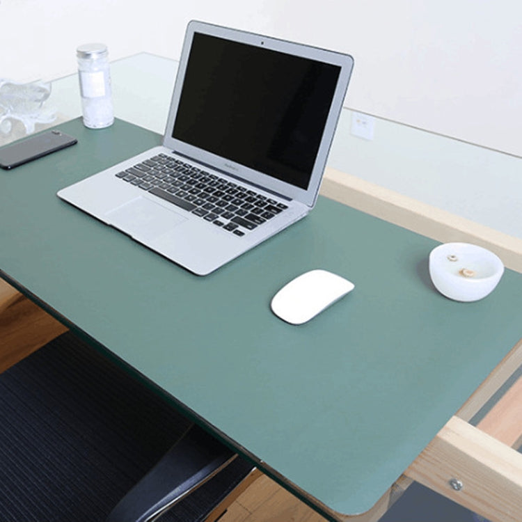 Multifunction Business Double Sided PU Leather Mouse Pad Keyboard Pad Table Mat Computer Desk Mat, Size: 120 x 60cm, Size: 120 x 60cm(Silver Grey), Size: 120 x 60cm(Black Red), Size: 120 x 60cm, Size: 120 x 60cm(Green + Silver)                         ...