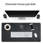 Multifunction Business Double Sided PU Leather Mouse Pad Keyboard Pad Table Mat Computer Desk Mat, Size: 120 x 60cm, Size: 120 x 60cm(Silver Grey), Size: 120 x 60cm(Black Red), Size: 120 x 60cm, Size: 120 x 60cm(Green + Silver)                         ...