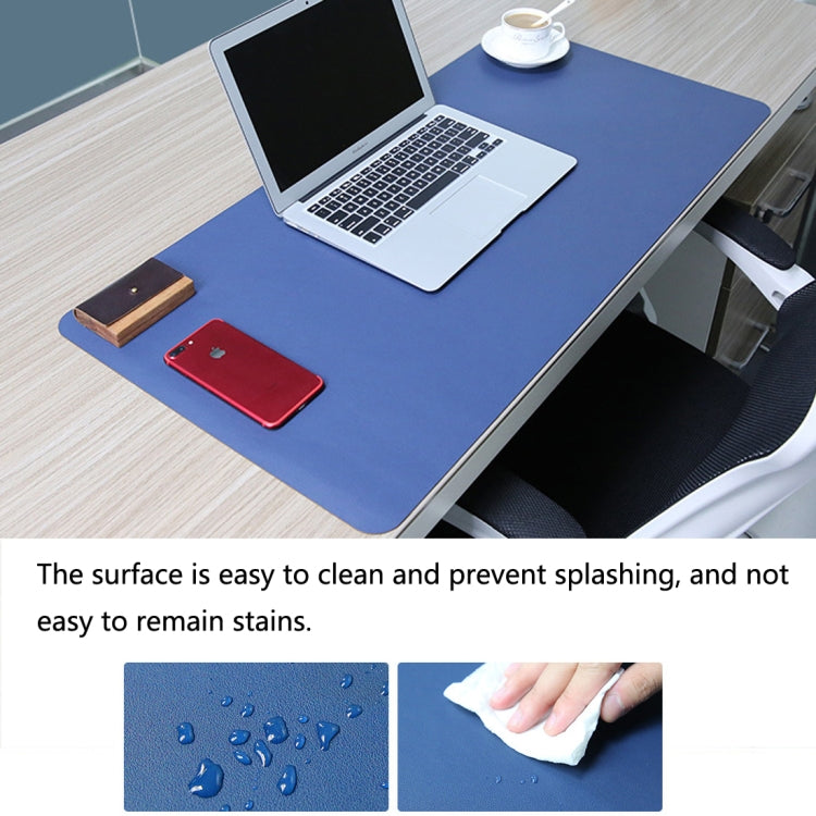 Multifunction Business Double Sided PU Leather Mouse Pad Keyboard Pad Table Mat Computer Desk Mat, Size: 120 x 60cm, Size: 120 x 60cm(Silver Grey), Size: 120 x 60cm(Black Red), Size: 120 x 60cm, Size: 120 x 60cm(Green + Silver)                         ...