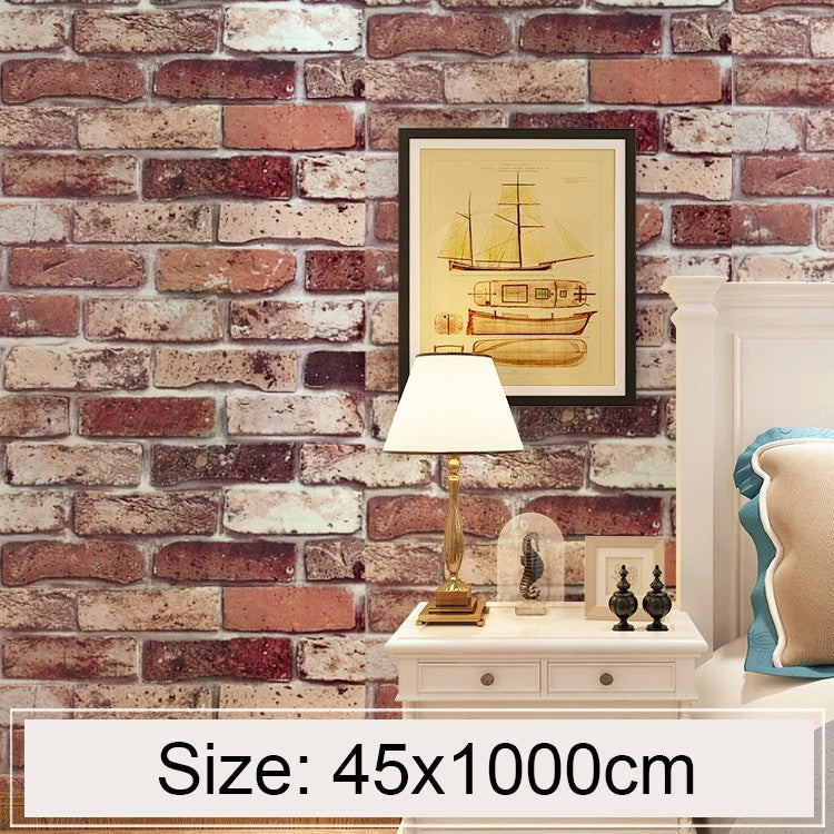 Cloud Brick Creative 3D Stone Brick Decoration Wallpaper Stickers Bedroom Living Room Wall Waterproof Wallpaper Roll, Size: 45 x 1000cm, Cloud brick