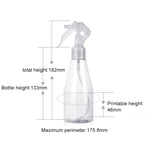 Plastic Spray Bottles Leak Proof with Trigger Sprayer, 200ml, 200ml