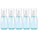 5 PCS Travel Plastic Bottles Leak Proof Portable Travel Accessories Small Bottles Containers, 60ml, 60ml