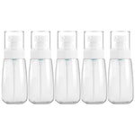 5 PCS Travel Plastic Bottles Leak Proof Portable Travel Accessories Small Bottles Containers, 60ml, 60ml