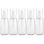 5 Stück auslaufsichere Reiseflaschen aus Kunststoff, tragbares Reisezubehör, kleine Flaschenbehälter, 100 ml