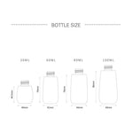 5 PCS Travel Plastic Bottles Leak Proof Portable Travel Accessories Small Bottles Containers, 100ml, 100ml