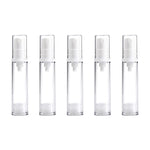 5 PCS Portable Airless Vacuum Pump Bottle Fine Mist Perfume Spray Bottle, 10ml, 10ml