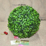Artificial Aglaia Odorata Plant Ball Topiary Wedding Event Home Outdoor Decoration Hanging Ornament, Diameter: 8.7 inch, 8.7 inch