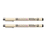 2 PCS Archival Pigment Ink Drawing Fineliner Pens Nib Manga Micron Pen, 0.25mm, 0.3mm, 0.35mm, 0.4mm, 0.45mm, 0.5mm