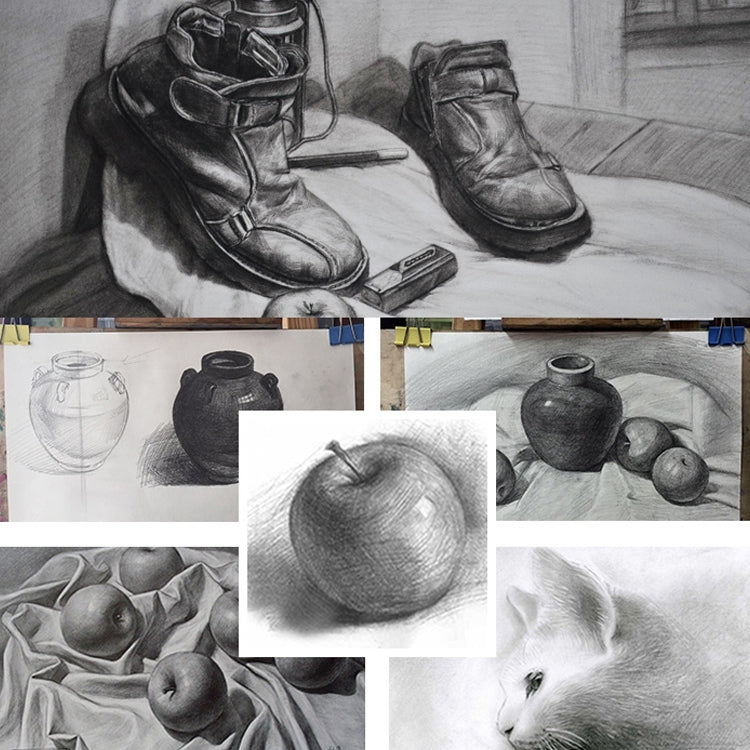 12pcs Drawing Writing Sketch Wooden Pencil Pre-sharpened HB Art Graphite Pencils, HB