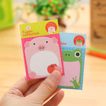 40 PCS Cartoon Animal Shaped Self Adhesive Memo Pad N-times Sticky Notes Bookmark School Office Supply, Random Style Delivery, Adhesive Memo Pad