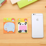 40 PCS Cartoon Animal Shaped Self Adhesive Memo Pad N-times Sticky Notes Bookmark School Office Supply, Random Style Delivery, Adhesive Memo Pad