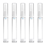 5 PCS Clear Empty Travel Portable Refillable Plastic Pump Bottle Containers, 15ml, 15ml