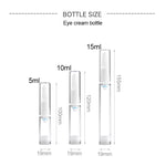 5 PCS Clear Empty Travel Portable Refillable Plastic Pump Bottle Containers, 15ml, 15ml