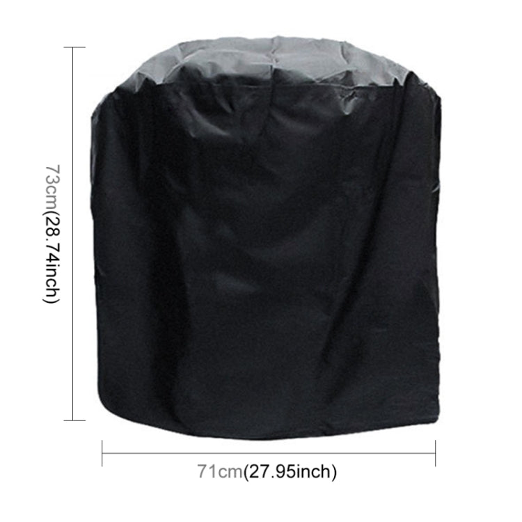 Outdoor Anti-UV Waterproof Dust-proof 210D Oxford Cloth BBQ Cylindrical Protective Bag Charcoal Barbeque Grill Cover, Size: 71x73cm, Size: 71x73cm