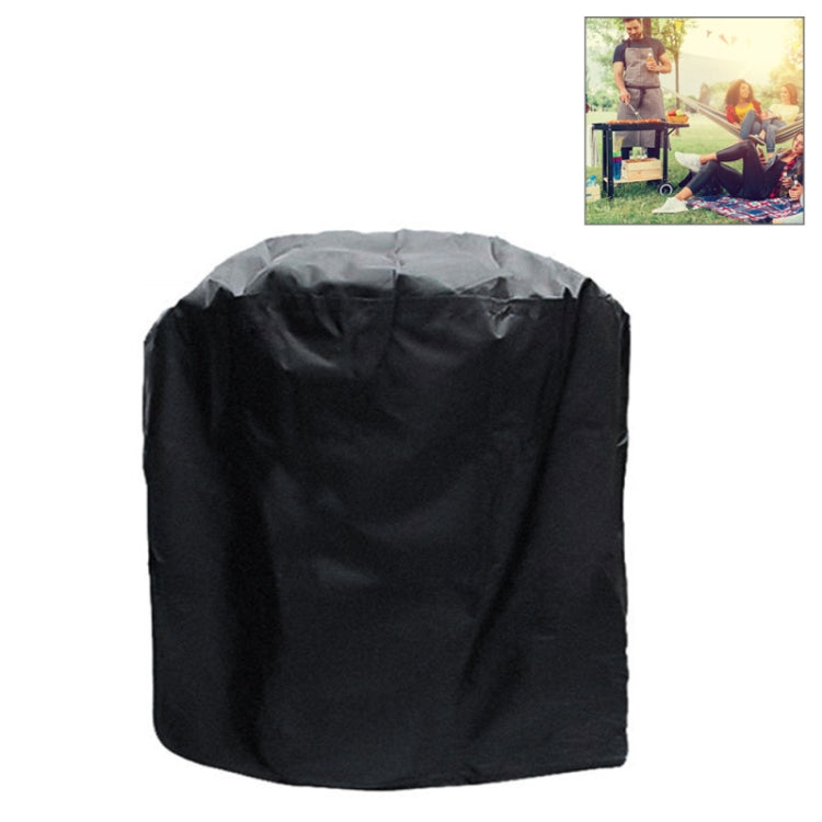 Outdoor Anti-UV Waterproof Dust-proof 210D Oxford Cloth BBQ Circle Protective Bag Charcoal Barbeque Grill Cover, Size: 58x77cm, Size: 58x77cm