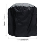 Outdoor Anti-UV Waterproof Dust-proof 210D Oxford Cloth BBQ Circle Protective Bag Charcoal Barbeque Grill Cover, Size: 58x77cm, Size: 58x77cm