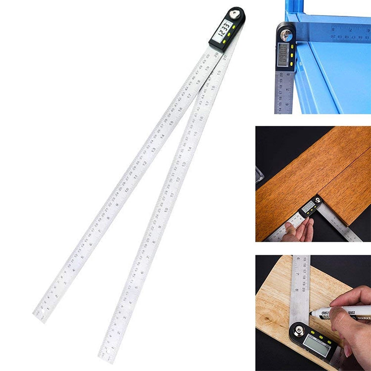 Digital Display Angle Finder Meter Protractor Goniometer Ruler, Measure Range: 500mm, 500mm Ruler