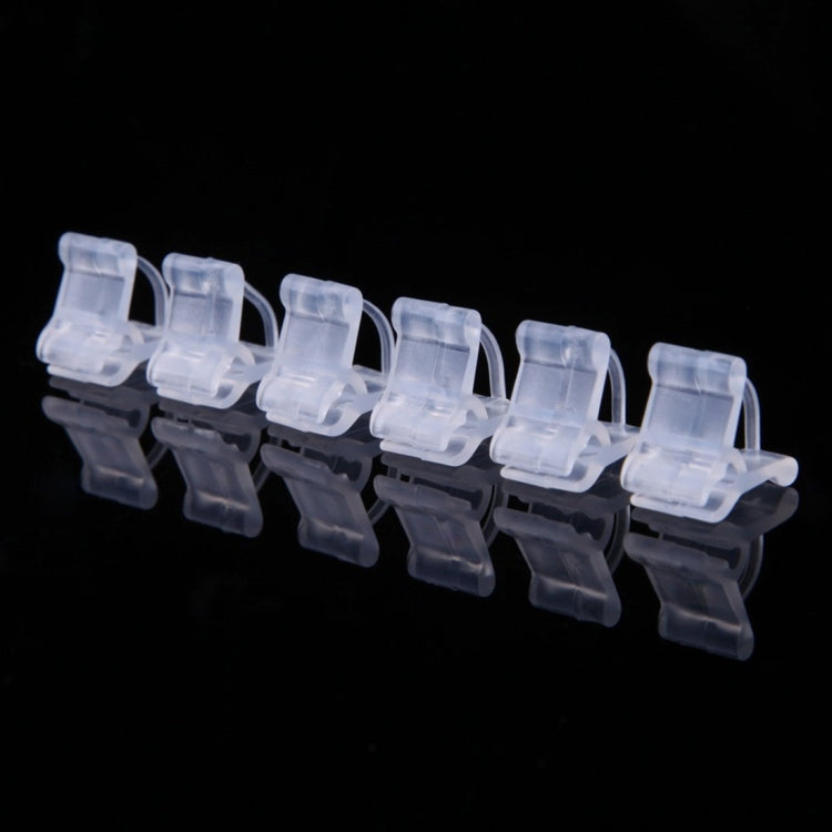 100 PCS Plant Grafting Gardening Plastic Grafting Folder Grafting Clip Transparent Gardening Plastic Grafting Clip Tomatoes Grafting Clips, Plant Grafting Clips