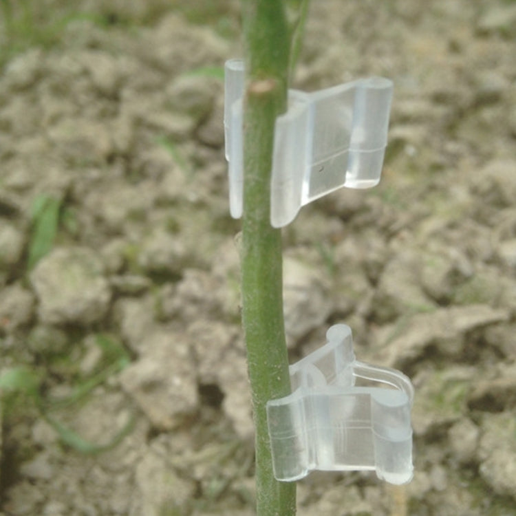 100 PCS Plant Grafting Gardening Plastic Grafting Folder Grafting Clip Transparent Gardening Plastic Grafting Clip Tomatoes Grafting Clips, Plant Grafting Clips