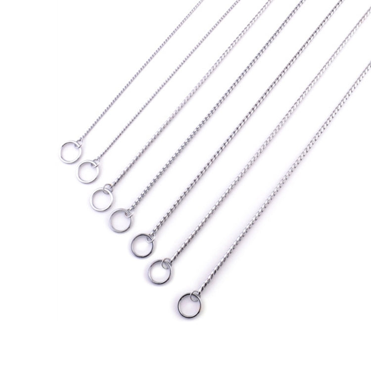 Pet Collars Pet Neck Strap Dog Neckband Snake Chain Dog Chain  Solid  Metal Chain Dog Collar，Length:35cm, 35cm