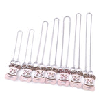 Pet Collars Pet Neck Strap Dog Neckband Snake Chain Dog Chain  Solid  Metal Chain Dog Collar，Length:35cm, 35cm