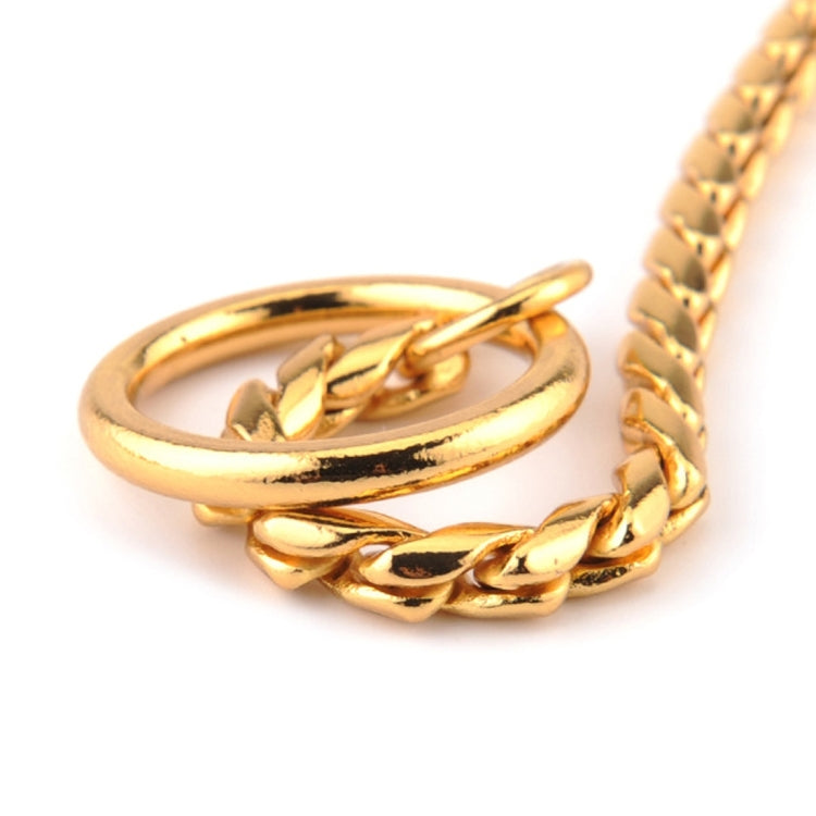 Pet Collars Pet Neck Strap Dog Neckband Snake Chain Dog Chain  Solid  Metal Chain Dog Collar，Length:50cm, 50cm