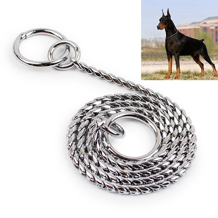 35cm Pet P Chain Pet Collars Pet Neck Strap Dog Neckband Snake Chain Dog Chain  Solid  Metal Chain Dog Collar, 35cm x 2mm