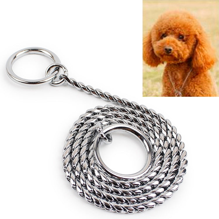 Chaîne en P pour animaux de compagnie 50 cm x 3 mm, collier pour animaux de compagnie, lanière pour le cou, collier pour chien, chaîne serpent