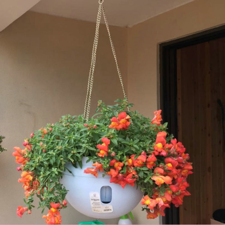 Hanging Plastic Flower Pots Hanging Pots Flower Pot With Hanging Chain,Small Size:20*13.6cm ,Random Color Delivery, Small Size