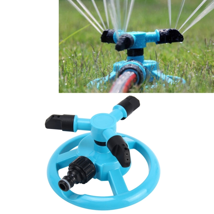 Garden Automatic Rotating Nozzle 360 Degree Rotary Automatic Sprinkler Garden Lawn Watering Nozzle Irrigation Nozzle with 1/2 inch Water Hose Connector, With 4 inch Water Hose Connector