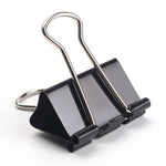 20PCS 51mm Black Metal Clip Notes Letter Paper Clip Office Bind, 20PCS / 51mm