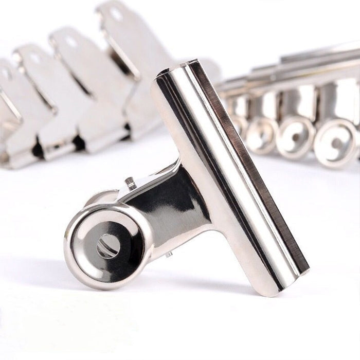 10pcs 50mm Silver Metal Stainless Steel Round Clip Notes Letter Paper Clip Office Bind Clip, 10PCS / 50mm
