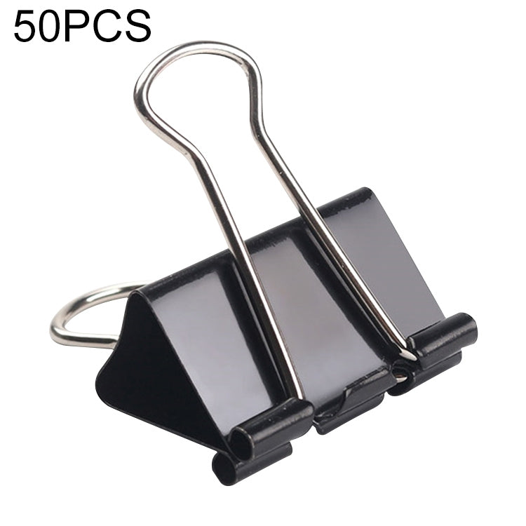 50PCS 32mm Black Metal Clip Notes Letter Paper Clip Office Bind, 50PCS / 32mm